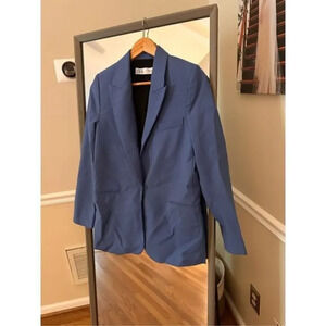 Zara Blue Blazer Women Extra Small Size